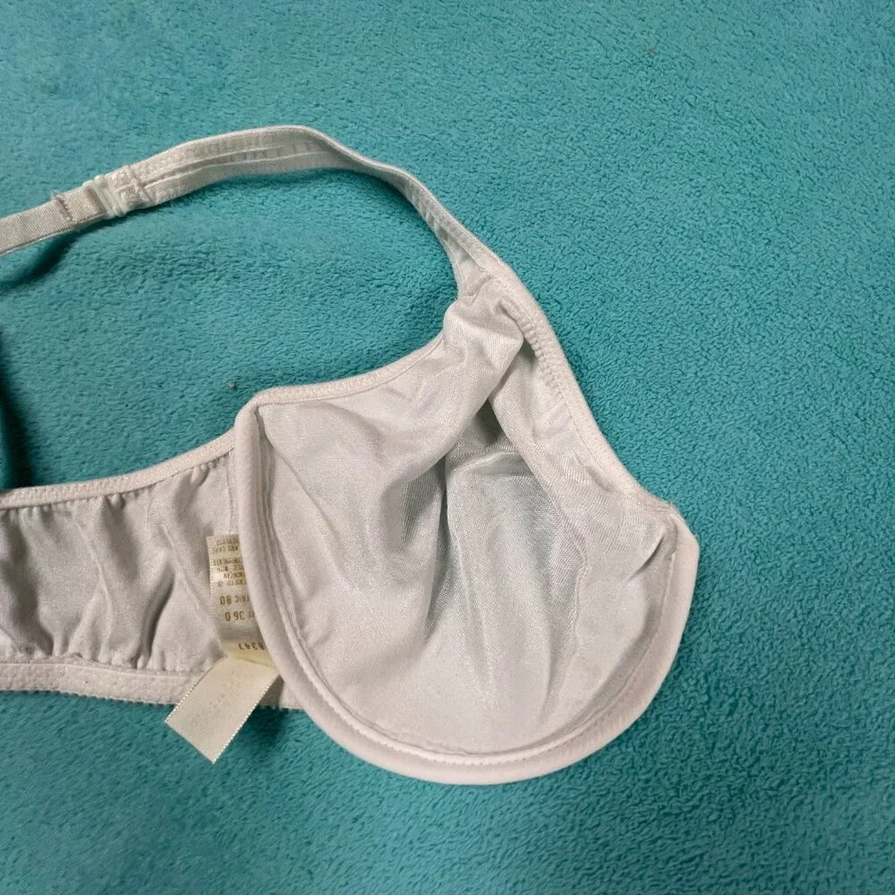 Victoria's Secret 36D Underwire, Convertible, Front Clasp White Bra - Vintage - Picture 8 of 13
